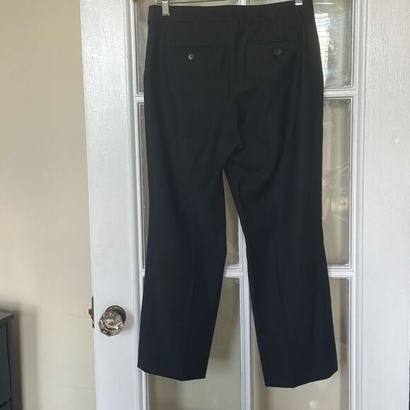 Talbots petites black pleated dress pants straight wool blend pants size 4P - Picture 2 of 14